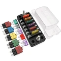 6 পথ ATC E39 ব্লেড ফিউজ হোল্ডাৰৰ সৈতে ঋণাত্মক